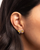 Paparazzi Live to FLIGHT Another Day - Yellow Butterfly Earrings