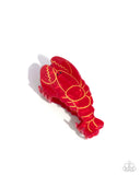 Paparazzi Lobster Leisure- Red Hair Clip