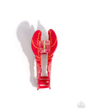Paparazzi Lobster Leisure- Red Hair Clip