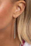 Paparazzi Locked Labor - Pink Metallic Necklace