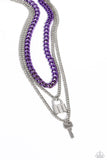 Paparazzi Locked Labor - Purple Chain Necklace