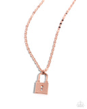Paparazzi Locked Lesson - Copper Necklace