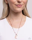 Paparazzi Locked Lesson - Copper Necklace