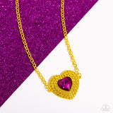 Paparazzin Locket Leisure - Yellow Necklace