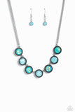 Paparazzi Looking for DOUBLE - Blue Opalescent Finish Necklace