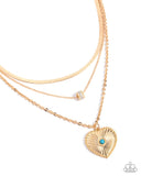 Paparazzi Love Letter Layers- Gold Necklace
