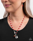 Paparazzi Love Match- Red Necklace