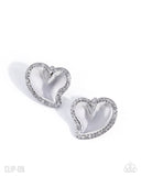 Paparazzi Loveable Luminescent WHITE CLIP ON