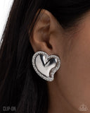 Paparazzi Loveable Luminescent WHITE CLIP ON