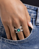 Paparazzi Lovely Levels- Green Ring