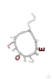 Paparazzi Lovestruck Leisure - Red Heart Bracelet