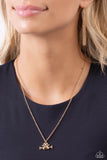 Paparazzi Loyal Companion - Gold Pet-Lover Necklace
