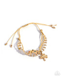 Paparazzi Lucky Layover- Gold Bracelet