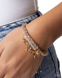 Paparazzi Lucky Layover- Gold Bracelet