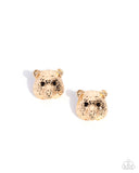 Paparazzi Luminescent Leopard- Gold Earrings