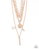 Paparazzi Luminous Layers - Gold Necklace