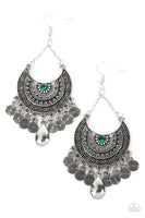 Paparazzi Lunar Allure - Green Earrings