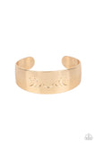 Paparazzi Lunar Effect - Gold Celectial Bracelet Cuff