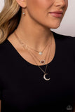 Paparazzi Lunar Lineup - Rose Gold Necklace