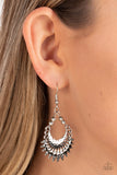 Paparazzi Lunar Luxury - Black Earrings