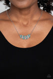 Paparazzi Lustrous Laurels - Green Marquise-Cut Necklace