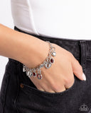 Paparazzi Luxurious Locks- Red Bracelet