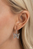 Paparazzi Lyrical Layers - Multi Butterfly Mini Hoops Earrings.