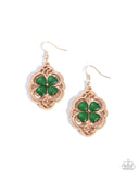 Paparazzi Lyrical Luck- Green Earrings