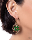 Paparazzi Lyrical Luck- Green Earrings