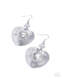 Paparazzi Magical Matchmaker - White Earrings