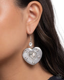 Paparazzi Magical Matchmaker - White Earrings