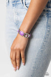 Paparazzi Majestic Mashup - Purple Stretchy Bracelet