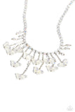 Paparazzi Majestic Metamorphosis - White Butterfly Necklace