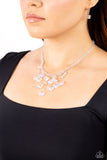 Paparazzi Majestic Metamorphosis - White Butterfly Necklace