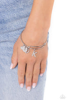 Paparazzi Making It INITIAL - Silver - K Bracelet