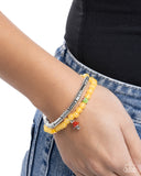 Paparazzi Malibu Mashup- Yellow Bracelet
