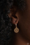 Paparazzi Mandala Maiden - Gold Earrings Tiny Hoops