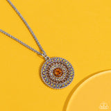 Paparazz Mandala Masterpiece - Orange Necklace