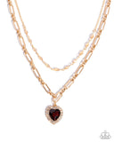 Paparazzi Match Made In HAUTE- Brown Necklace