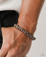 Paparazzi Matte Motivation - Brown Urban Bracelet