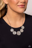 Paparazzi Medaled Mosaic - White Necklace