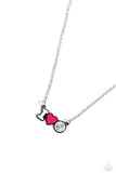 Paparazzi Meet Me at the Net - Pink Volleyball  Necklace
