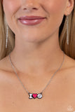 Paparazzi Meet Me at the Net - Pink Volleyball  Necklace