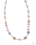 Paparazzi Memorable Malibu- Pink Necklace