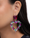 Paparazzi Memorable Marquise- Pink Earrings
