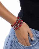 Paparazzi Memorable Masterpiece- Red Bracelet