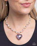Paparazzi Mermaid Model - Purple Heart Necklace
