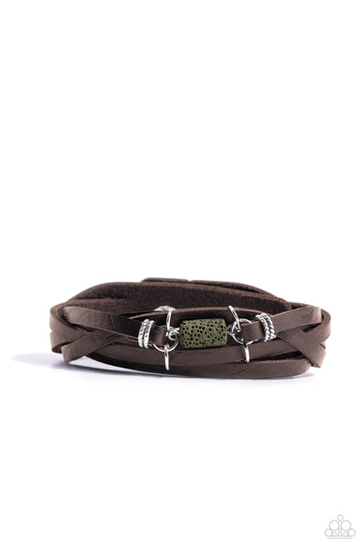 Paparazzi Metamorphic Monument - Green Bracelet