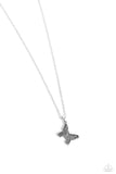 Paparazzi Midair Magic - Silver Butterfly Necklace