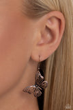 Paparazzi Midair Monochromatic - Copper Butterfly Necklace
